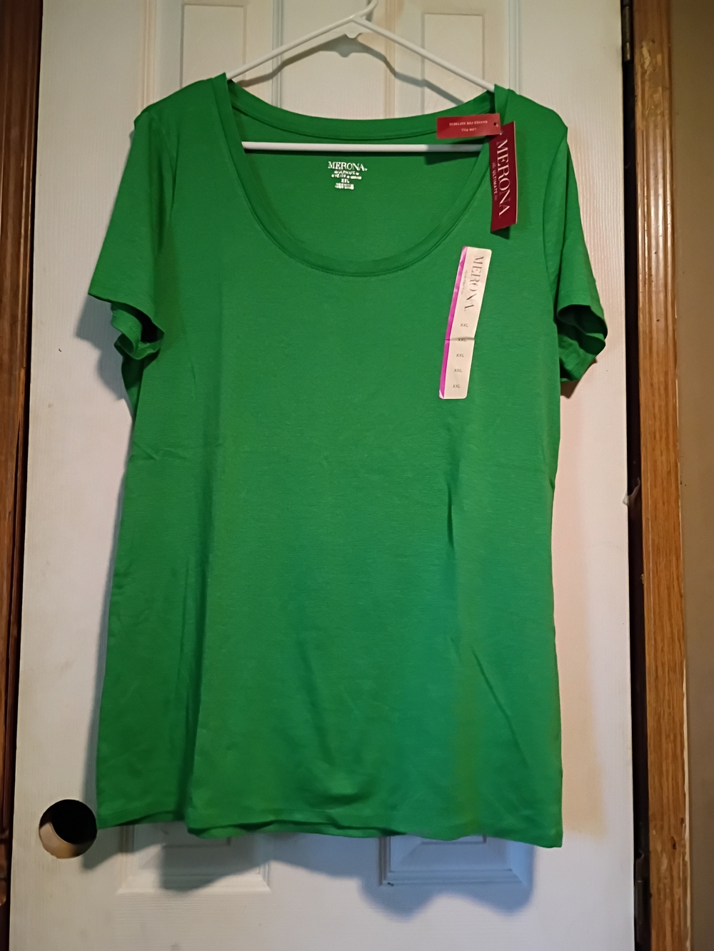 Merona Green Scoop Neck Short Sleeve Top